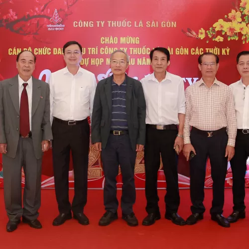 Họp mặt thân mật đầu năm 2025 với cán bộ chức danh hưu trí các thời kỳ của Công ty Thuốc lá Sài Gòn